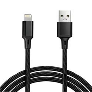 Vcom CU253 Lightning to USB 3m 10W (5V-2A) Örgülü Şarj Kablosu