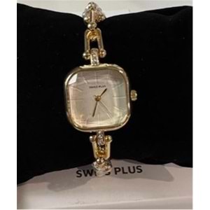 Swiss Plus Woman Watch Model-7 ST0227KBL Gold