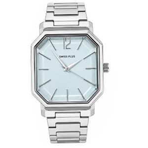 Swiss Plus Man Watch Basic Seri Model-11 ST3507AGS Max Plus Light Blue-Silver