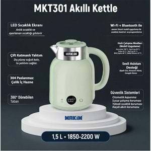 Makim MKT301 AKILLI YEŞİL KETTLE 