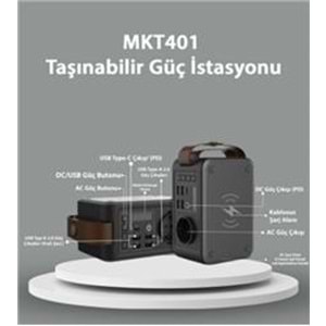 Makim MKT401 TAŞINABİLİR GÜÇ İSTASYONU