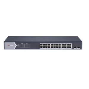 Hikvision DS-3E1526P-SI 26 Port Gbit 24 Port Poe 370W 1xGbit+1xSFP Uplink Yönetilebilir Switch 