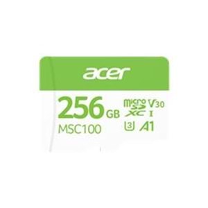 Acer MSC100 256GB microSD U3 V30 A1 Aksiyon Kamera & Güvenlik Kamerası Uyumlu