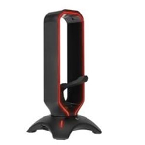 Rampage RM-H66 GUARD Siyah RGB Işıklı 2-Usb Port Kulaklık İçin Stand