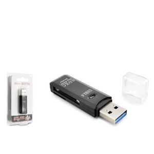 HADRON HDX7030 USB 3.0 Kart Okuyucu SD MicroSD 5 Gbps Siyah