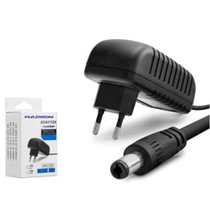 HADRON HD8416 Modem Router Adaptörü 18W 9V 2A 5.5x2.5 mm Siyah