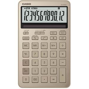 Casio JW-200DQ-GD12 Hane Parlak Altın Masa Üstü Hesap Makinesi
