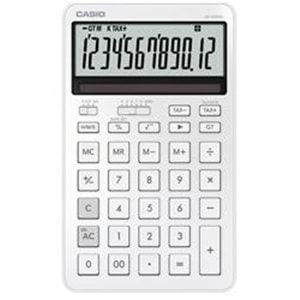 Casio JW-200DQ-WE 12 Hane İpeksi Beyaz Masa Üstü Hesap Makinesi