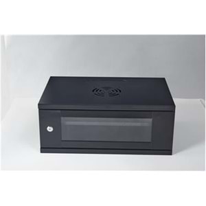 Racksan SE-6407S 7U Duvar Tipi Kabinet (350-530-400) Raf+Fan+Priz
