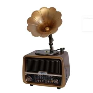 Everton Rt-601 Gramafonlu Bluetooth Fm-Usb-Tf-Aux Şarjlı Nostaljik Radyo