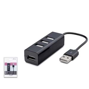 HADRON HDX7014 USB Hub 4 Port 480 Mbps Siyah