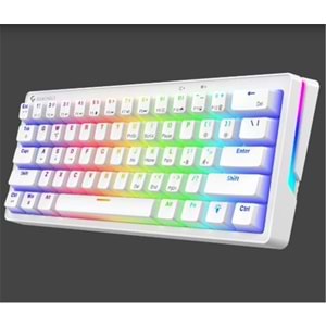 Gameagle GE2015 Poseıdon RGB Kablolu Us Layout Mekanik Beyaz Oyuncu Klavyesi 