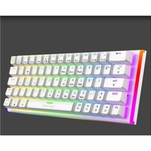 Gameagle GE2026 Caladrıa RGB Kablolu TR Layout Mekanik Beyaz Oyuncu Klavyesi 
