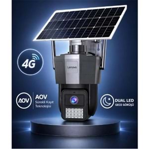 Lenovo X6T-4G 3MP AOV Smart Tek Kamera 4G Solar Kamera 