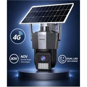 Lenovo X6T-4G 3MP AOV Smart Tek Kamera 4G Solar Kamera 