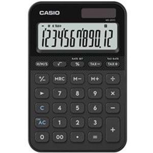 Casio MS-20YC-BK 12 Hane Siyah Masa Üstü Hesap Makinesi