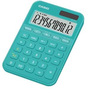 Casio MS-20YC-TU 12 Hane Turkuaz Masa Üstü Hesap Makinesi