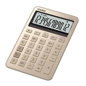 Casio MS-20DQ-GD 12 Hane Parlak Gold Masa Üstü Hesap Makinesi