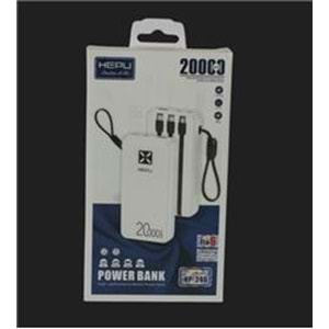 Hepu HP-246 20.000mAh Type-C,Lightining,Usb Powerbank led Gösterge