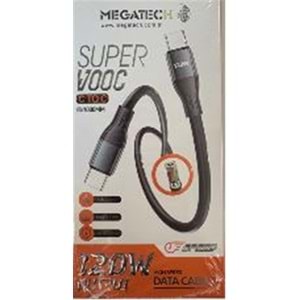Megatech MT-120UT 120W USB To Type-c Data Kablosu