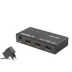 HADRON HDX1295 HDMI Splitter 4K 3D 1 In 2 Out - Siyah