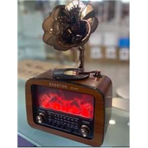 Everton Rt-651 -Usb-Tf-Am-Fm-Sw-Blue-Connect-Tws-Usb Şarj Nostaljik Radyo Alev Işıklı 