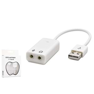 HADRON HDX5263 USB Harici Ses Kartı 7.1 Beyaz
