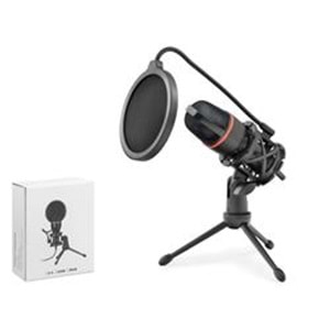 HADRON ME4USB Gaming Tripod Mikrofon Pop Filtreli Type-C 48kHz 16Bit Siyah
