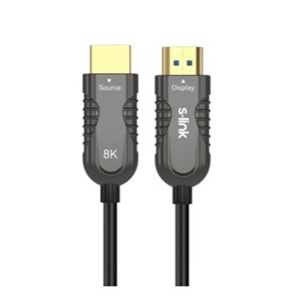 S-link SL-HM8K030 HDMI TO HDMI 30m v2.1 8K60 HZ 4K 120HZ Fiber Kablo