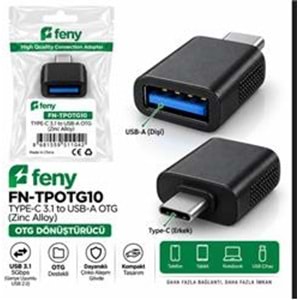 Feny FN-TPOTG10 Type-c 3.1 To Usb-A Çinko Alışımlı Çevirici