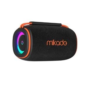 Mikado MD-31BT Siyah IPX6 15W RGB Işıklı 2400mAh TF KART+USB Destekli Bluetooth Hoparlör