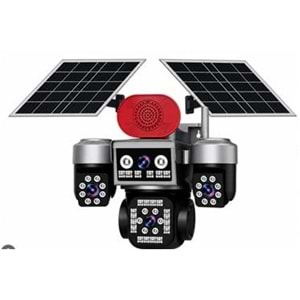Apronx APX-WSP465 12Mp AOV 4G + 2 Solar Panel Dört Kameralı PTZ