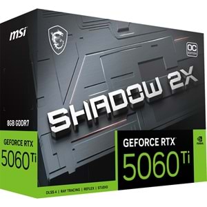 MSI 8GB RTX5060TI SHADOW 2X OC PLUS GDDR7 128bit HDMI-DP PCIE 5.0