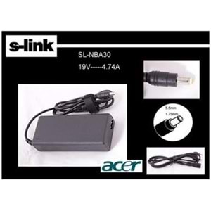 S-link SL-NBA30 19v 4.74a 5.5-1.75 Notebook Adaptörü