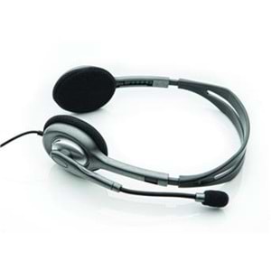 Logitech 981-000271 H110 Stereo Kulaküstü Gri Kulaklık