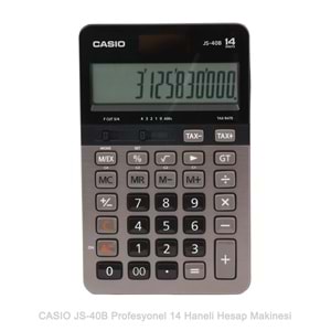 Casio JS-40B Profesyonel 14 Hane Masa Üstü Hesap Makinesi