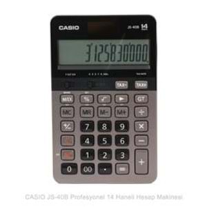 Casio JS-40B Profesyonel 14 Hane Masa Üstü Hesap Makinesi