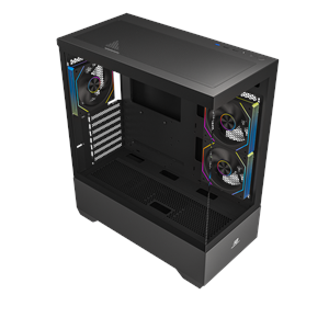 POWERBOOST 750W 80+ BRONZE PB-J9031B 3-ARGB Fanlı Gaming Mid-Tower PC Kasası