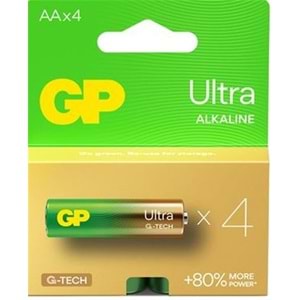 GP G-Tech LR6 AA Boy Ultra Alkalin Kalem Pil 4'lü Paket GP15AU-U4