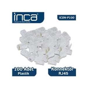 INCA Icon-p100 Cat6 Rj-45 Plastik 100lü Konnektör