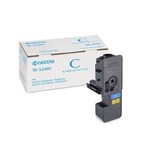 Kyocera TK-5240C Cyan Mavi Orjinal Fotokopi Toneri Ecosys M5526cdn-5526cdw P5026cdn-5026cdw 3.000 Sa