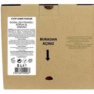 Eyüp Sabri Tuncer Zeytinyağlı Sabun 5lt Bag In Box Endüstriyel