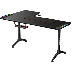 TWISTED Minds L Şekilli RGB Sağ Oyuncu Masası Siyah TM-Y-RB-RGB