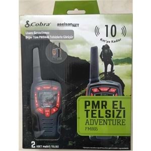 Aselsan PM-865 Pmr El Telsizi 2li Paket 8 Kanal+121 Alt Kanal 8 Km