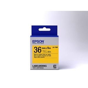 Epson LK-7YBP Pastel Sarı Üzeri Siyah 36mm 9Metre
