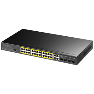CUDY 24port PoE 400w 4-SFP 4-Uplink Gigabit Yönetilebilir Switch GS2028PS4-400W