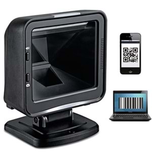 Perkon Ps5700 2D Imager Usb Masaüstü Karekod Barkod Okuyucu+Ayaklı Stand 