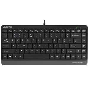 A4 Tech FK11 Q Usb Kablolu Mm Mini Gri Siyah Klavye 
