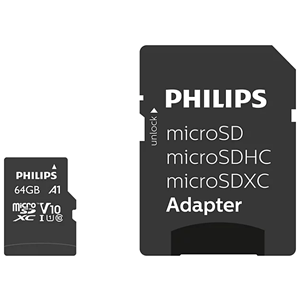 PHILIPS MicroSD 64GB FM64MP45B/00 Class10 Hafıza Kartı