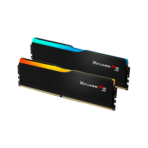 GSKILL 32GB (2X 16GB) DDR5 6400MHZ CL36 RGB DUAL KIT PC RAM / Ripjaws M5 Siyah RGB F5-6400J3648F16GX2-RM5RK